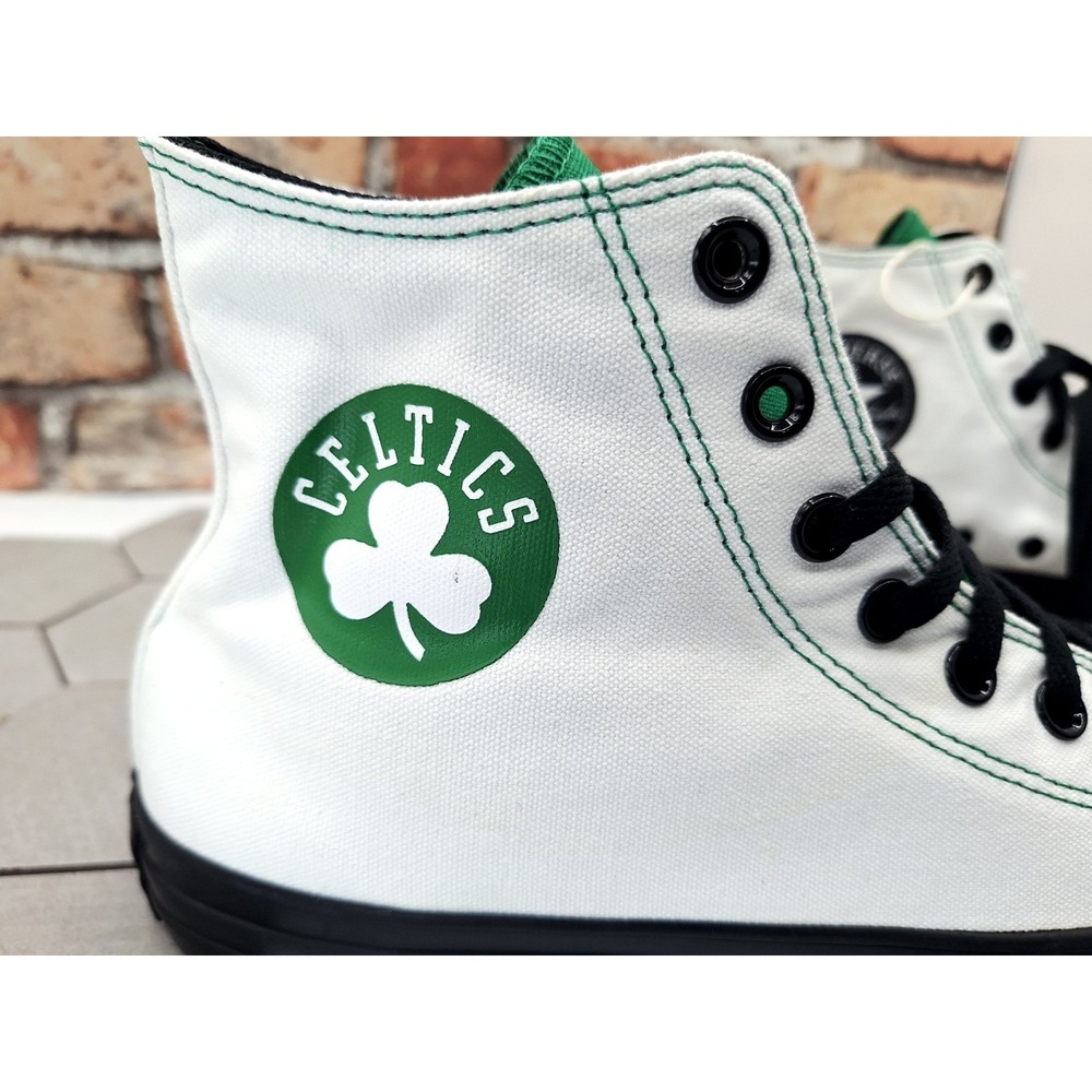 Rare New Boston Celtics  Converse Chuck Taylor Ctas Sneakers Size 9.5 Men's Hi - Picture 3 of 16